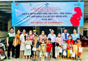 BỆNH VIỆN SẢN-NHI TỔ CHỨC KHÁM BỆNH MIỄN PHÍ CHO  SẢN-PHỤ KHOA VÀ NHI KHOA TẠI TRUNG TÂM Y TẾ HUYỆN BÌNH SƠN