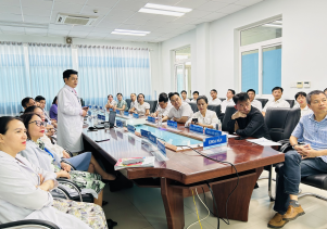 Bệnh viện nhi Tỉnh Gia Lai tham quan, học hỏi kinh nghiệm tại Bệnh viện Sản Nhi tỉnh.