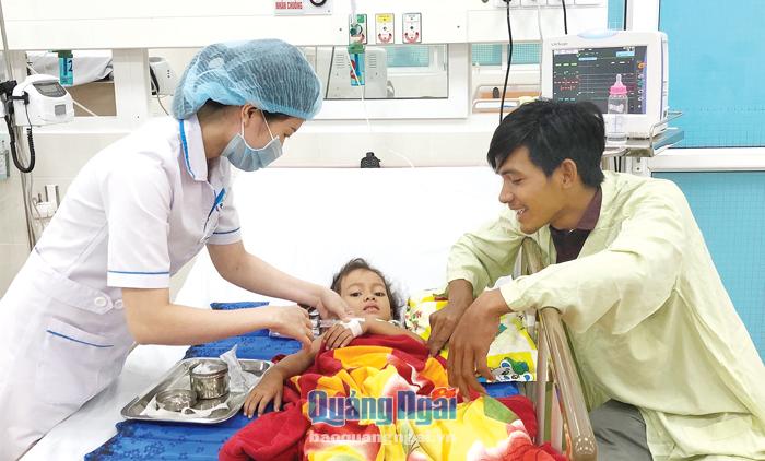 Nhờ Bệnh viện Sản - Nhi tỉnh hỗ trợ quyên góp, cháu Đinh Thị Na đã có điều kiện chữa trị, hồi phục sức khỏe.